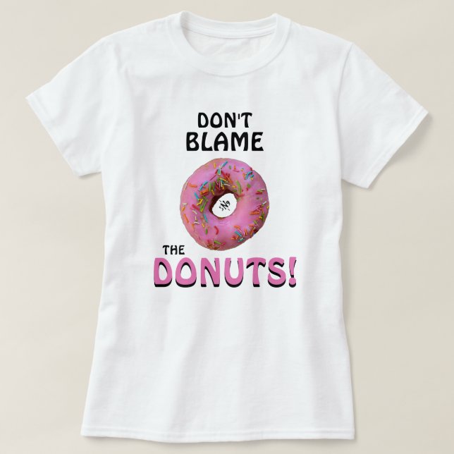 Skyll inte på donatorerna! v1 t shirt (Design framsida)