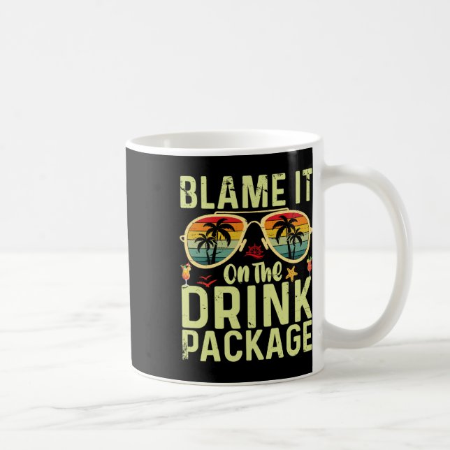 Skyll på drinkpaketet Roligt födelsedags kryssning Kaffemugg (Höger)