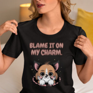 Skyll på min charmiga valp t shirt