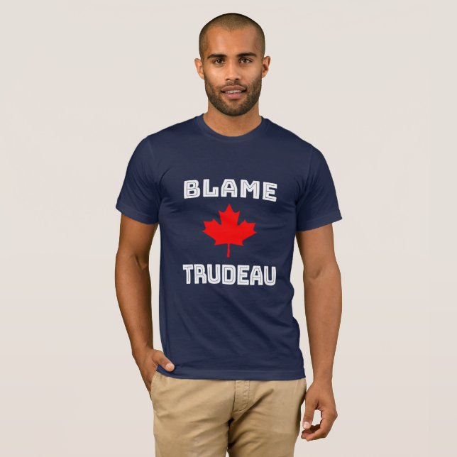 Skyll på Trudeau T-Shirt (Hel framsida)