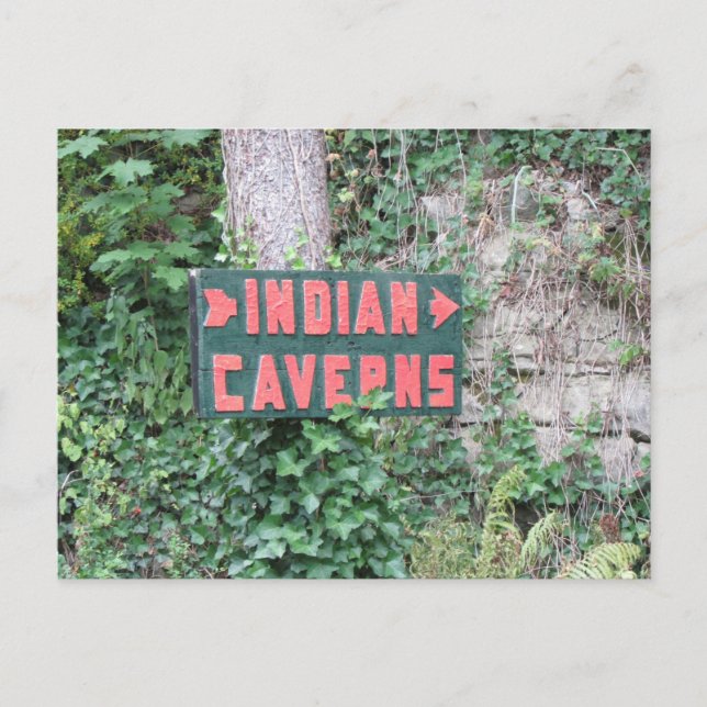 skylt för indianska vaktkort vykort (Framsida)