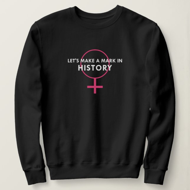 Skylt för kvinnlig Gender - markera i historikcita T Shirt (Design framsida)