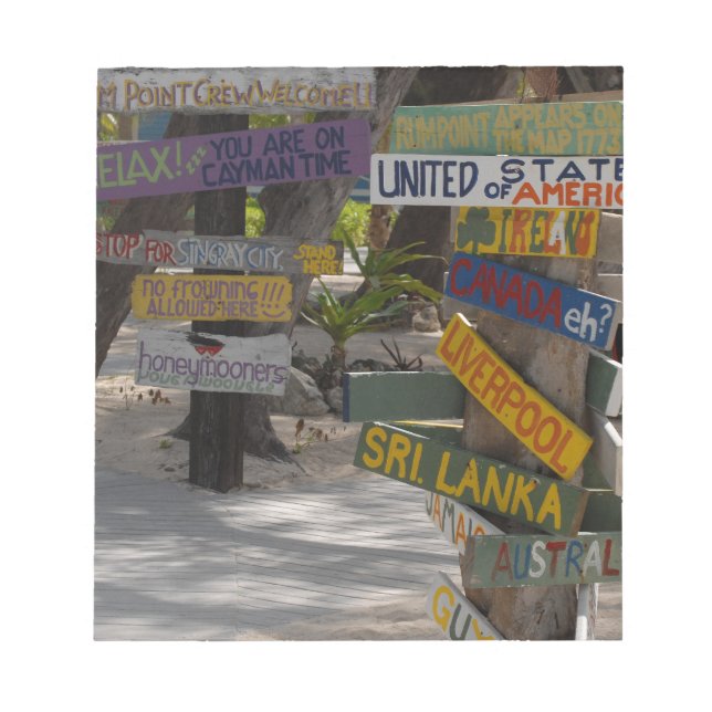Skylt Rum Point Grand Cayman Anteckningsblock (Framsida)