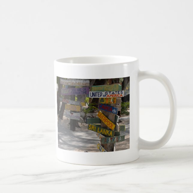 Skylt Rum Point Grand Cayman Kaffemugg (Höger)