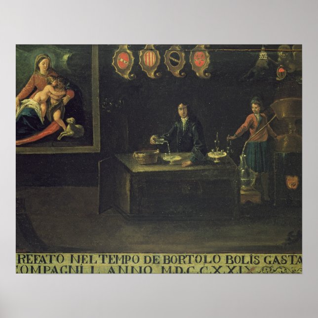 Skylt till Venetian Pharmacists' Guild, 1729 (pano (Framsidan)