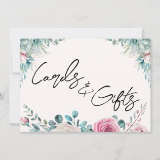 Skyltar för kort och presenter