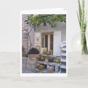 Skyltfönster i Provence, frankrike Kort