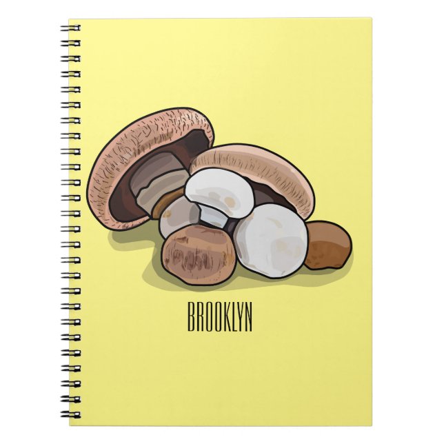 Skymda tecknad illustration anteckningsbok (Framsidan)