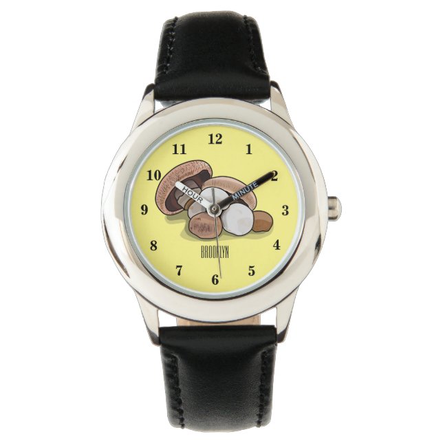 Skymda tecknad illustration armbandsur (Framsida)