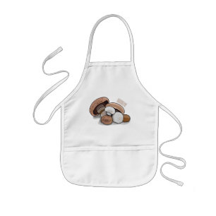 Skymda tecknad illustration barnförkläde