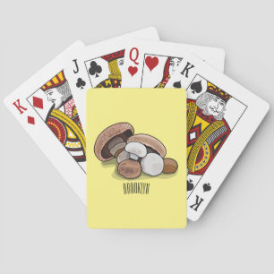 Skymda tecknad illustration casinokort