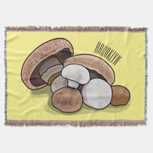 Skymda tecknad illustration filt
