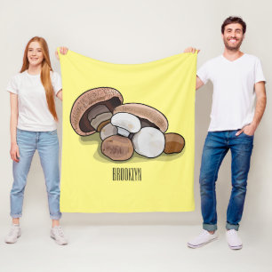 Skymda tecknad illustration fleecefilt