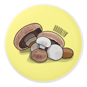 Skymda tecknad illustration knopp