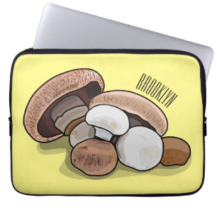 Skymda tecknad illustration laptop fodral