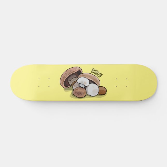 Skymda tecknad illustration mini skateboard bräda 18,5 cm (Horz)