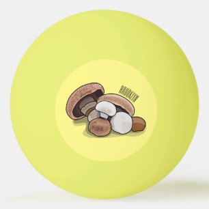 Skymda tecknad illustration pingisboll