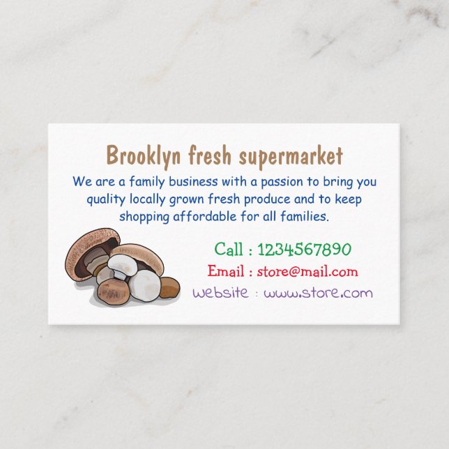 Skymda tecknad illustration visitkort (Framsida)