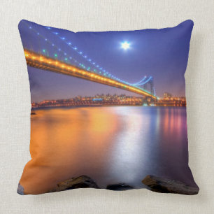 Skymning George Washington BridgePalisades, NJ. Kudde