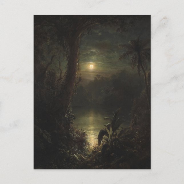 Skymning i tropikerna Frederic Edwin Church Vykort (Framsida)