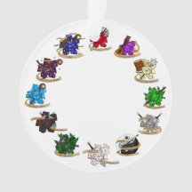 Skymning och drakmer av klass Dice-design