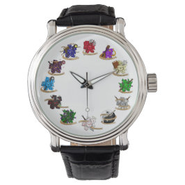 Skymning och drakmer av klass Dice-design Armbandsur