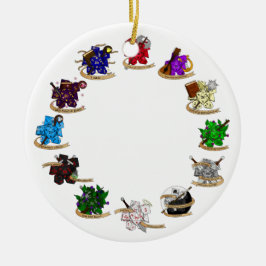 Skymning och drakmer av klass Dice-design Julgransprydnad Keramik