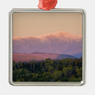 Skymning och Mount Washington i New Hampshire Julgransprydnad Metall