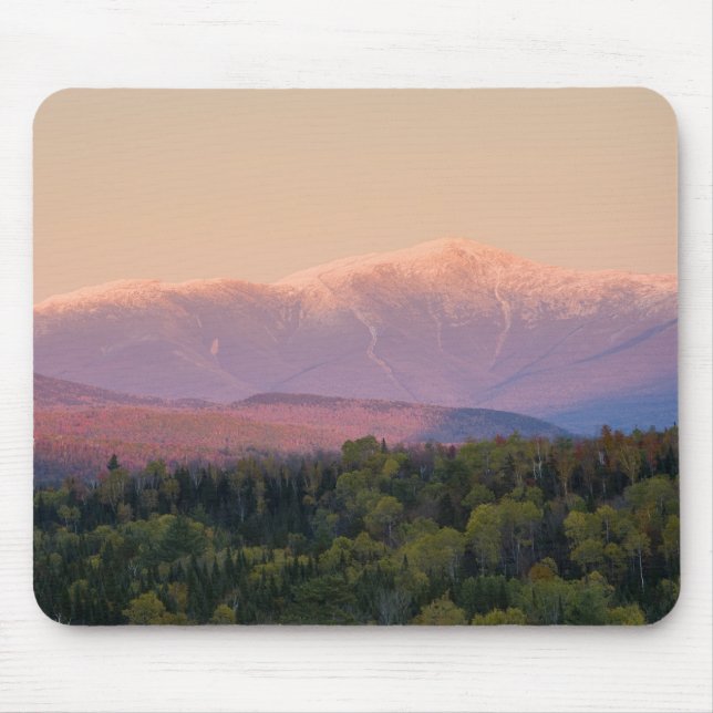 Skymning och Mount Washington i New Hampshire Musmatta (Framsidan)