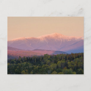 Skymning och Mount Washington i New Hampshire Vykort