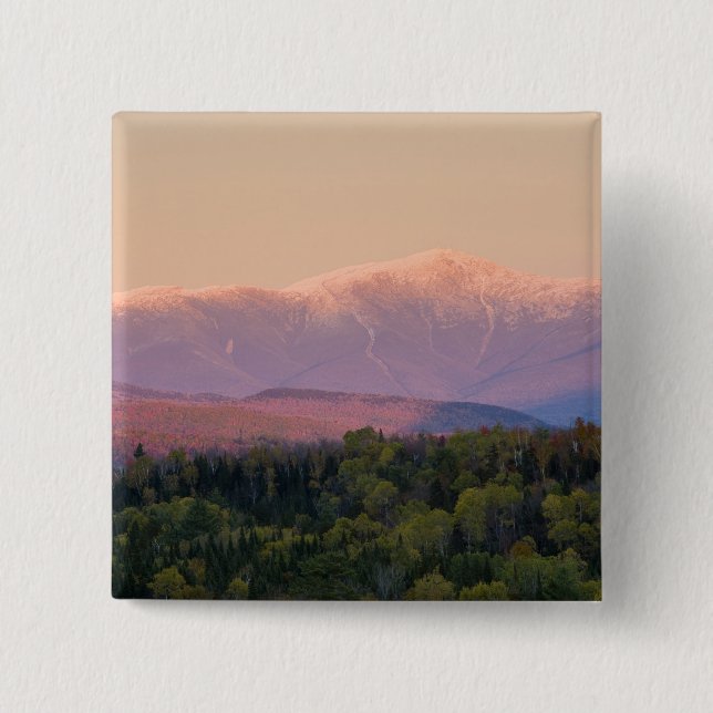 Skymning och Mount Washington i New Hampshire's Knapp (Framsida)