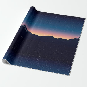 Skymning över topparna - Bergshorisont (1) Presentpapper