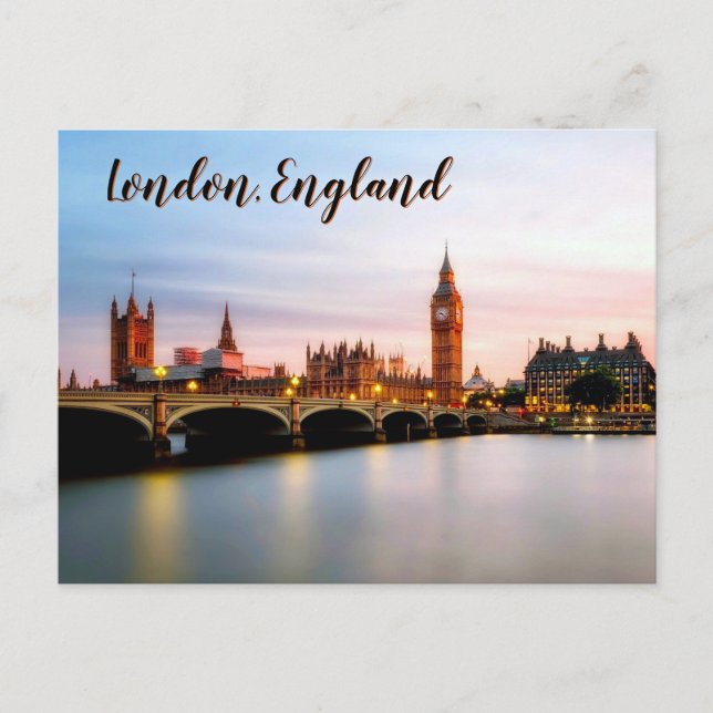 Skymning över Westminster – London Vykort (Framsida)