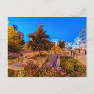 Skymning På Park Central Square Tom postkort Vykort