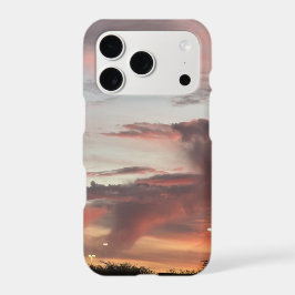 Skymning Solnedgång iPhone-fodral med rosa orange