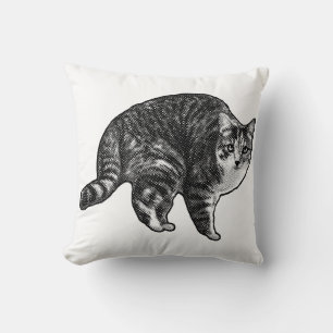 Skymning Tabby Klocka Kudde