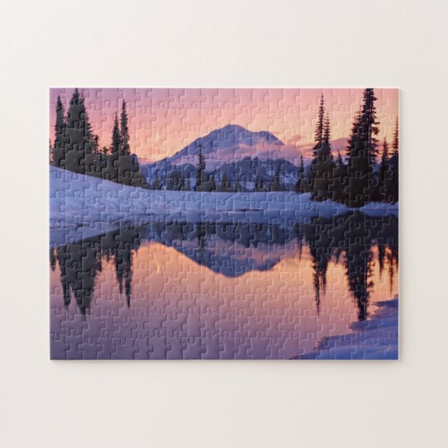 Skymning, Tarn och växande måne Pussel (Horisontell)