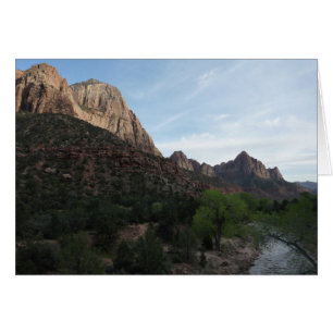 Skymning vid Canyon Junction i Zion National Park Hälsningskort