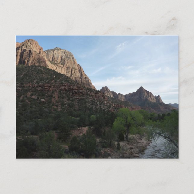 Skymning vid Canyon Junction i Zion National Park Vykort (Framsida)