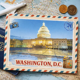 Skymning vid Capitol – Washington, D.C. Vykort