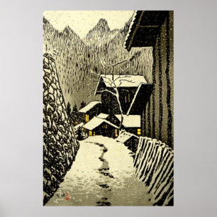Skymning vid Minakami Kasamatsu Shiro 1958 Poster