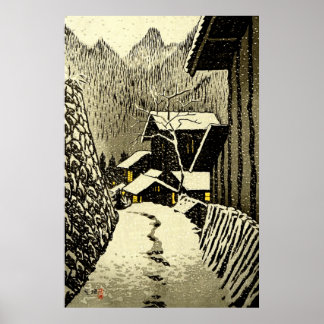 Skymning vid Minakami Kasamatsu Shiro 1958 Poster