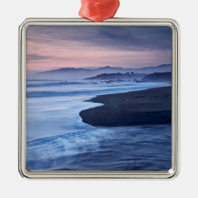 Skymning vid Moonstone Beach Julgransprydnad Metall (Framsidan)