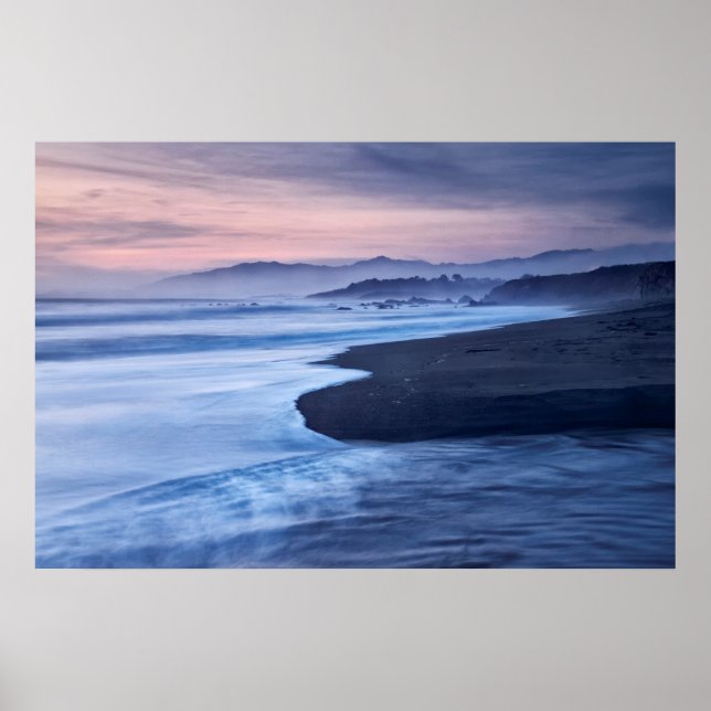 Skymning vid Moonstone Beach Poster (Framsidan)