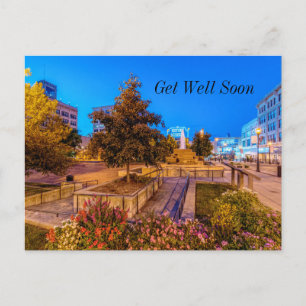 Skymning vid Park Central Square Snart frisk igen Vykort