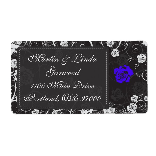 Skymningblåttsändningsetikett Fraktsedel (Framsidan)