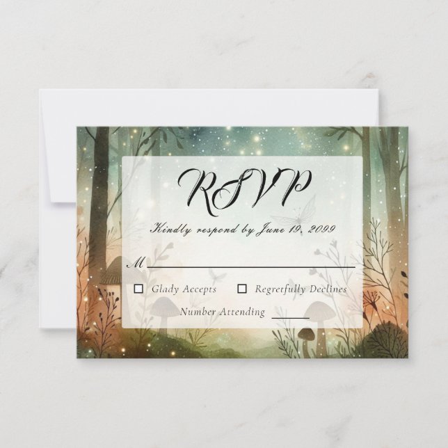 Skymningens viskningar från skogslandet OSA kort (Framsida)