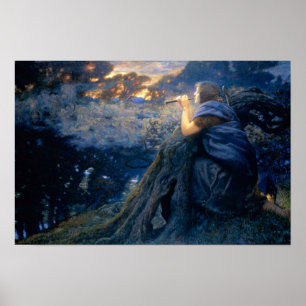 Skymningsfantasier av Edward Robert Hughes Poster