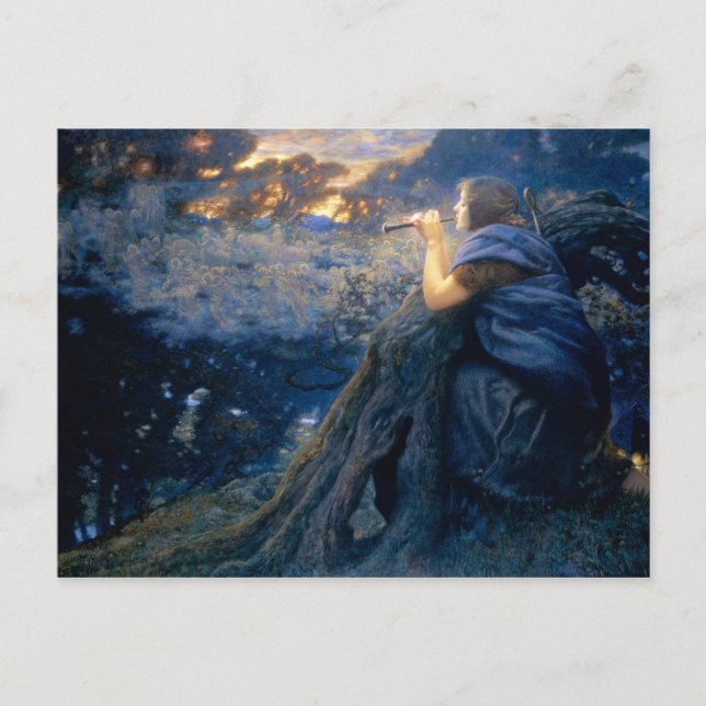 Skymningsfantasier av Edward Robert Hughes Vykort (Framsida)