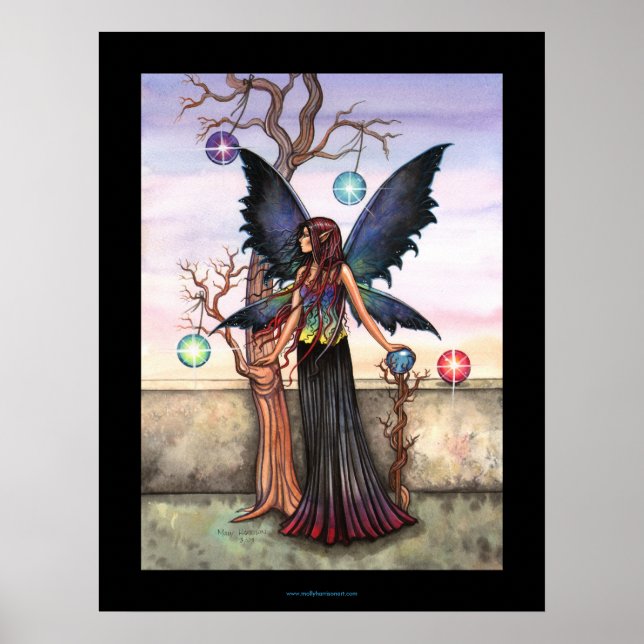 Skymningsfée, Faerie Art Affisch Print (Framsidan)